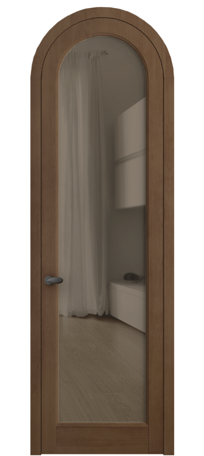 Межкомнатная дверь Палаццо 6814 Бук тёмный матовый Прозрачное бронзовое стекло, триплекс Цена 1158200 AMD | Volhovec