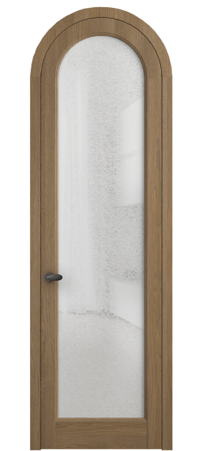 Межкомнатная дверь Палаццо 6814 Дуб мускатный матовый Фактурное стекло "Лёд", триплекс Цена 11300 AZE | Volhovec