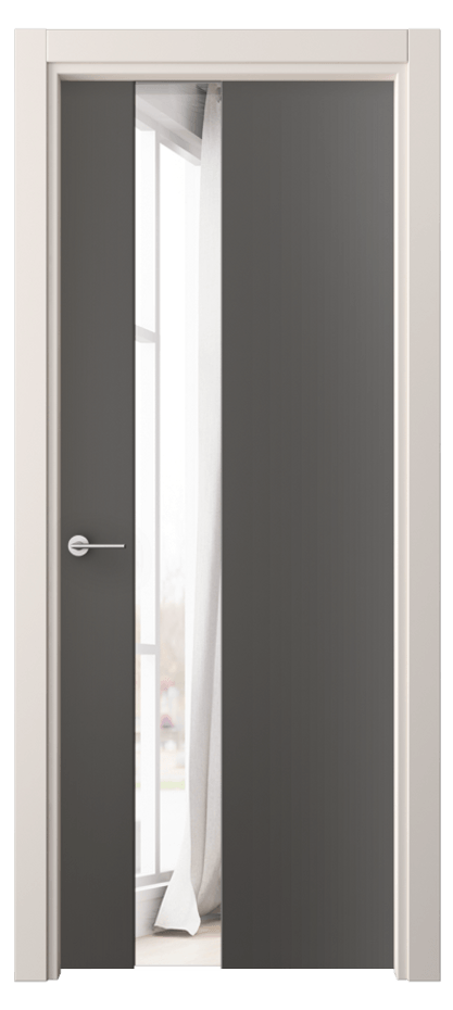 Межкомнатная дверь Фридом 4224 ПЭТ графитовый Двустороннее зеркало, триплекс Цена 1800 AZE | Volhovec