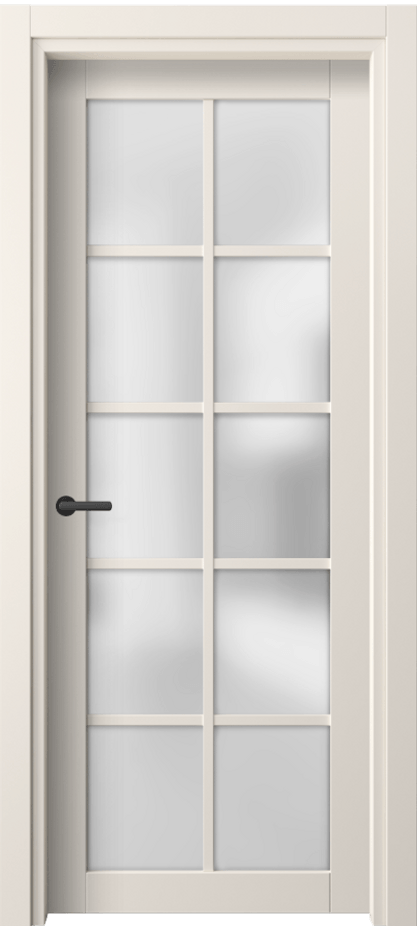 Дверь межкомнатная Neo// 2106 ПЭТ кремово-белый Сатинированное стекло Гладкий классический наличник ПЭКБ Цена 1410 AZE Наличники уже входят в базовый комплект. Фабрика дверей Волховец 8 (800) 551 43 19 Межкомнатная дверь Neo// 2106 ПЭТ кремово-белый Сатинированное стекло Цена 1410 AZE | Volhovec