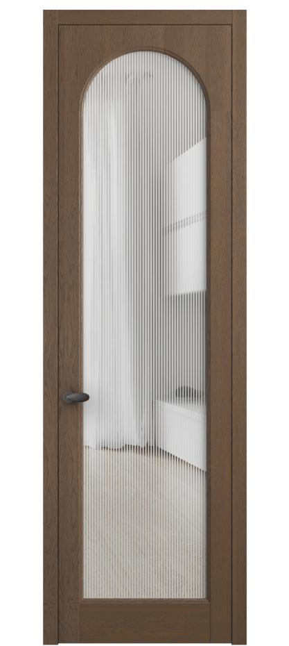 Межкомнатная дверь Палаццо 6804 Дуб туманный матовый Рифлёное стекло "Дюна", триплекс Цена 8000 AZE | Volhovec
