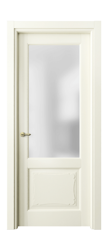 Межкомнатная дверь Тоскана Элегантэ 6322 Матовый молочно-белый Сатинированное стекло Цена 4960 AZE | Volhovec