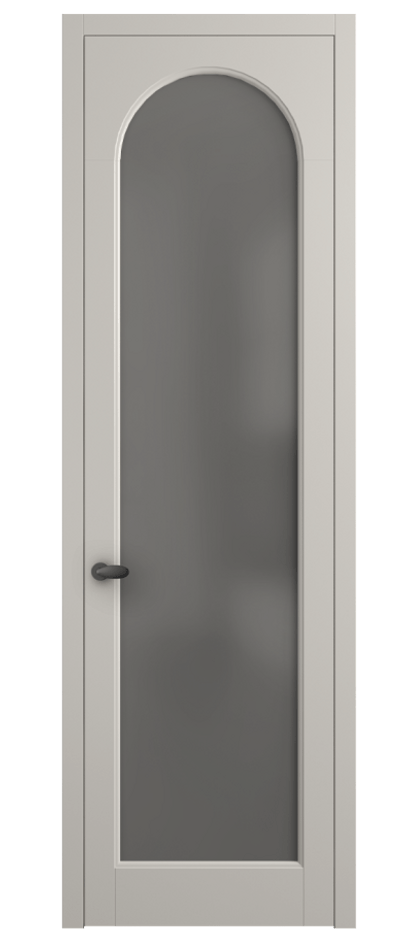 Межкомнатная дверь Палаццо 6804 Матовый облачно-серый Сатинированное серое стекло, триплекс Цена 5100 AZE | Volhovec