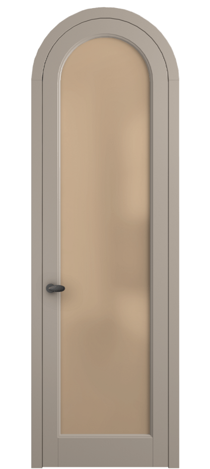 Межкомнатная дверь Палаццо 6814 Матовый бисквитный Сатинированное оранжевое стекло, триплекс Цена 6500 AZE | Volhovec