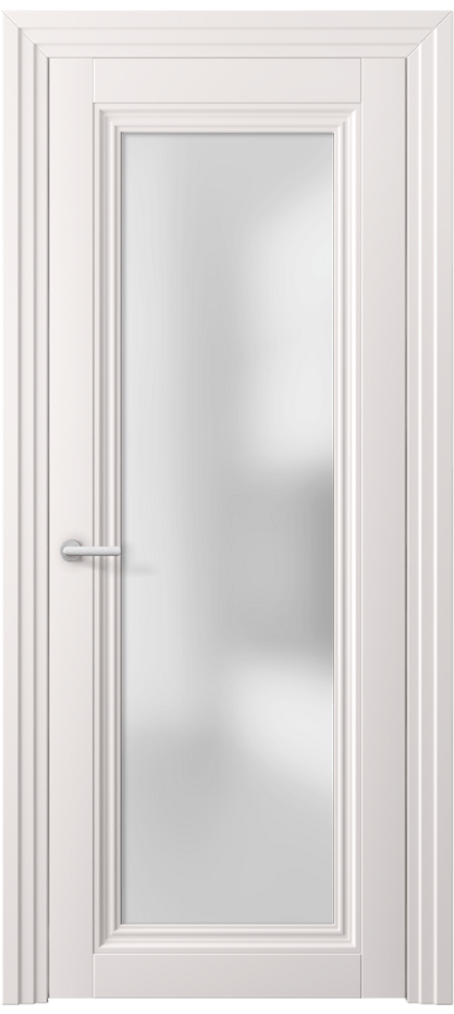 Межкомнатная дверь Центро 2502 ПЭТ кремово-серый Сатинированное стекло Цена 2450 AZE | Volhovec