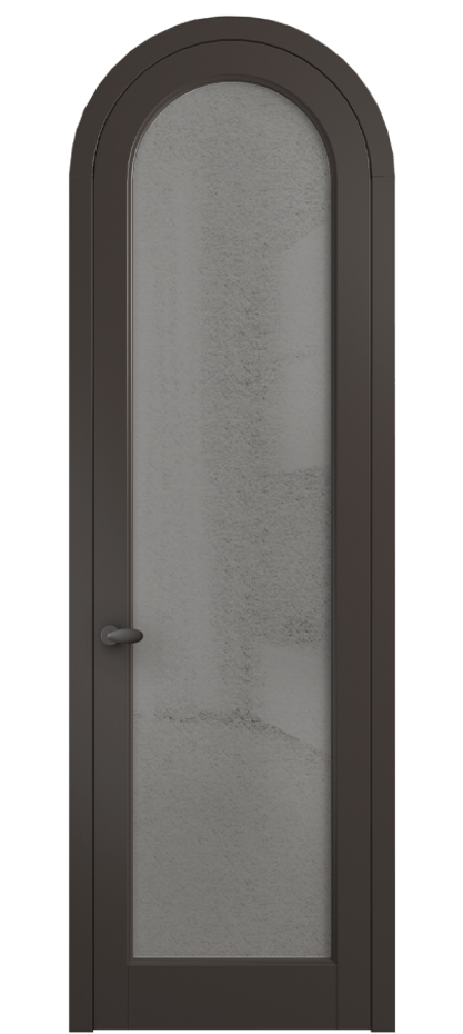 Межкомнатная дверь Палаццо 6814 Матовый антрацит Фактурное серое стекло "Лёд", триплекс Цена 190970 сом | Volhovec