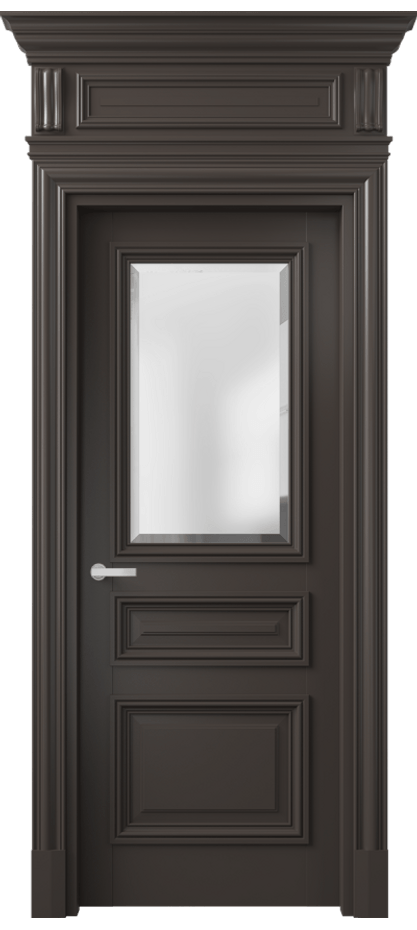 Дверь межкомнатная Антик 7304 Матовый антрацит Сатинированное стекло с фацетом КЭП + Объёмный фриз + Карниз МАН Цена 162309 ₽ Наличники уже входят в базовый комплект. Фабрика дверей Волховец 8 (800) 551 43 19 Межкомнатная дверь Антик 7304 Матовый антрацит Сатинированное стекло с фацетом Цена 162309 ₽ | Volhovec