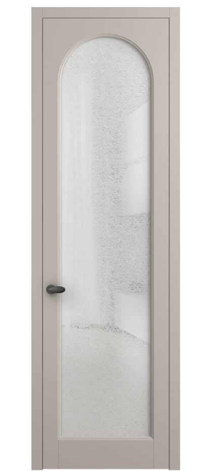 Межкомнатная дверь Палаццо 6804 Матовый светло-бежевый Фактурное стекло "Лёд", триплекс Цена 5400 AZE | Volhovec
