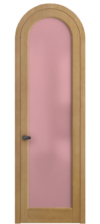 Межкомнатная дверь Палаццо 6814 Бук натуральный матовый Сатинированное розовое стекло, триплекс Цена 175339 ₽ | Volhovec