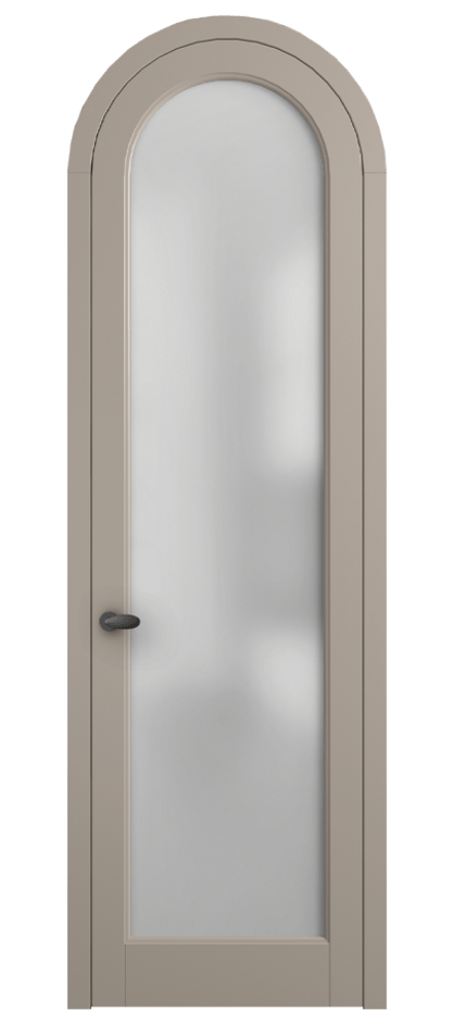 Межкомнатная дверь Палаццо 6814 Матовый бисквитный Сатинированное стекло Цена 6500 AZE | Volhovec