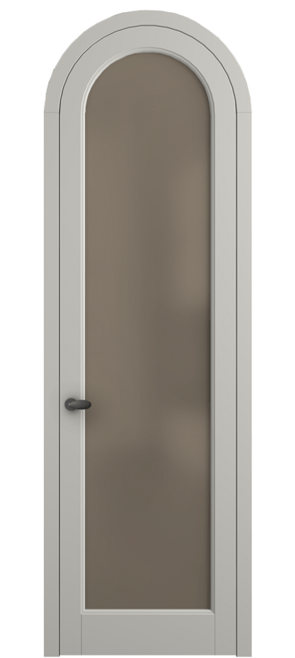 Межкомнатная дверь Палаццо 6814 Матовый тёплый серый Сатинированное бронзовое стекло, триплекс Цена 6500 AZE | Volhovec