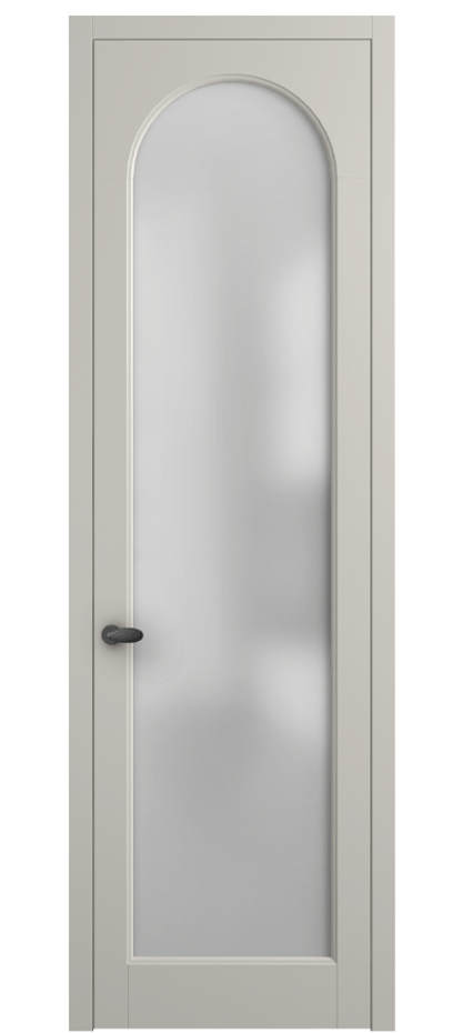Межкомнатная дверь Палаццо 6804 Матовый облачно-серый Сатинированное стекло Цена 5100 AZE | Volhovec