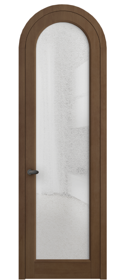 Межкомнатная дверь Палаццо 6814 Бук тёмный матовый Фактурное стекло "Лёд", триплекс Цена 9500 AZE | Volhovec