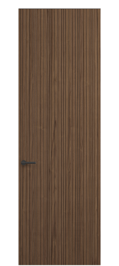 Дверь межкомнатная Select 0021 Орех умбра матовый рифт Скрытый короб Черный Цена 5200 AZE Наличники уже входят в базовый комплект. Фабрика дверей Волховец 8 (800) 551 43 19 Межкомнатная дверь Select 0021 Орех умбра матовый рифт Цена 5200 AZE | Volhovec