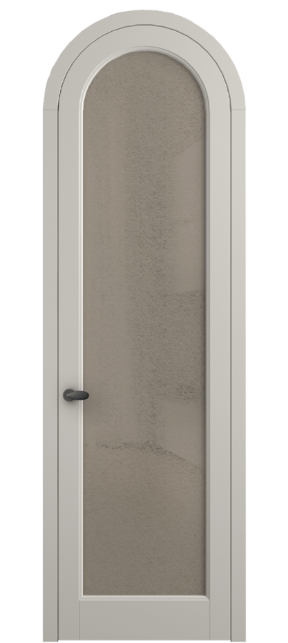 Межкомнатная дверь Палаццо 6814 Матовый облачно-серый Фактурное бронзовое стекло "Лёд", триплекс Цена 6800 AZE | Volhovec