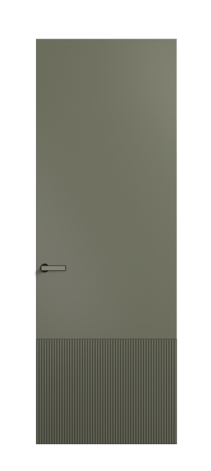 Межкомнатная дверь Вельвет 8202 Матовый оливковый тёмный. Цена 3400  | Volhovec