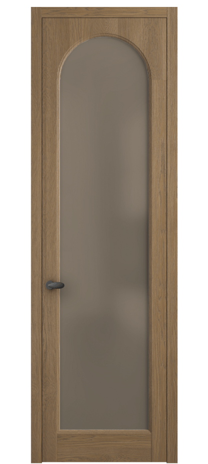 Межкомнатная дверь Палаццо 6804 Дуб мускатный матовый Сатинированное бронзовое стекло, триплекс Цена 8000 AZE | Volhovec