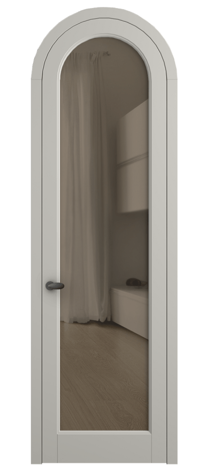 Дверь межкомнатная Палаццо 6814 Матовый тёплый серый Прозрачное бронзовое стекло, триплекс 0536R МТСР Цена 6500 AZE Наличники уже входят в базовый комплект. Фабрика дверей Волховец 8 (800) 551 43 19 Межкомнатная дверь Палаццо 6814 Матовый тёплый серый Прозрачное бронзовое стекло, триплекс Цена 6500 AZE | Volhovec