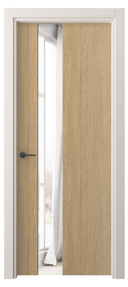 Межкомнатная дверь Freedom 4224 Жемчужный дуб Двустороннее зеркало, триплекс Цена 40299 ₽ | Volhovec