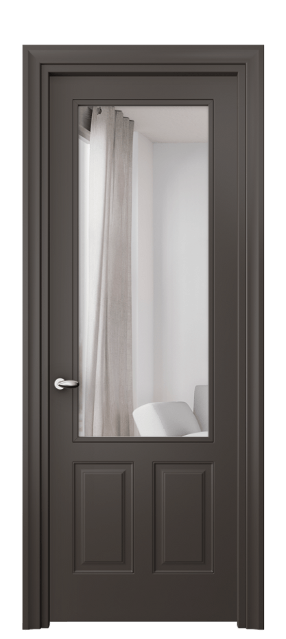 Дверь межкомнатная Esse 8522 Матовый антрацит Двустороннее зеркало, триплекс, 7 мм Фигурный универсальный наличник МАН Цена 3500 AZE Наличники уже входят в базовый комплект. Фабрика дверей Волховец 8 (800) 551 43 19 Межкомнатная дверь Esse 8522 Матовый антрацит Двустороннее зеркало, триплекс, 7 мм Цена 3500 AZE | Volhovec