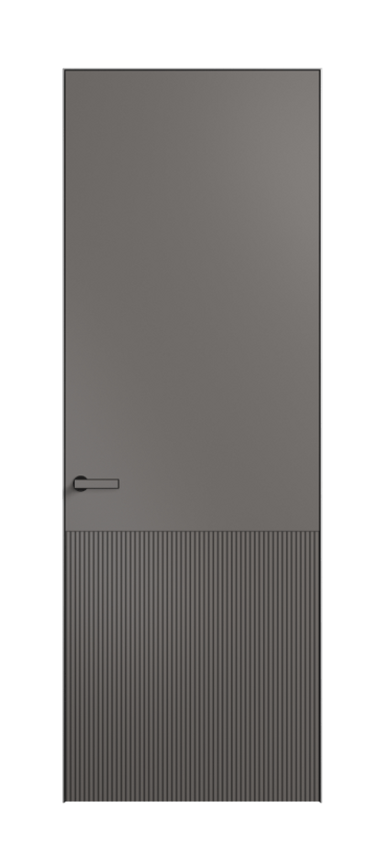 Дверь межкомнатная Velvet 8204 Матовый классический серый. Скрытый короб Черный Цена 3400 . Фабрика дверей Волховец 8 (800) 551 43 19 Межкомнатная дверь Velvet 8204 Матовый классический серый. Цена 3400 | Volhovec