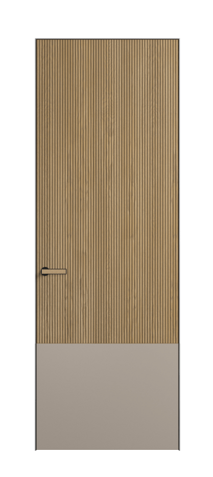 Межкомнатная дверь Velvet 8203 Дуб соломенный матовый Duo - Матовый бисквитный. Цена 6400  | Volhovec