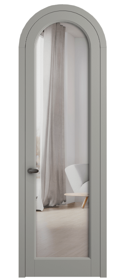 Межкомнатная дверь Палаццо 6814 Матовый нейтральный серый Двустороннее зеркало, триплекс Цена 6600 AZE | Volhovec