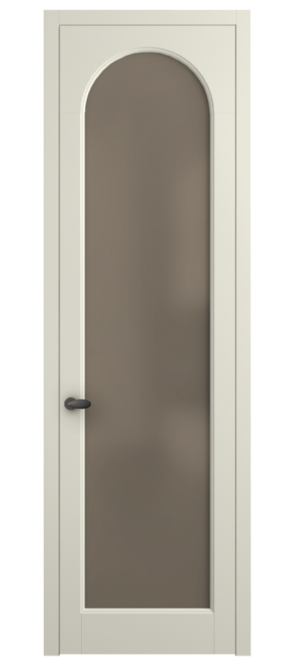 Межкомнатная дверь Палаццо 6804 Матовый молочно-белый Сатинированное бронзовое стекло, триплекс Цена 5100 AZE | Volhovec