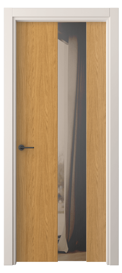 Межкомнатная дверь Freedom 4226 Ванильный дуб Двустороннее бронзовое зеркало, триплекс, 8 мм Цена 58680 сом | Volhovec