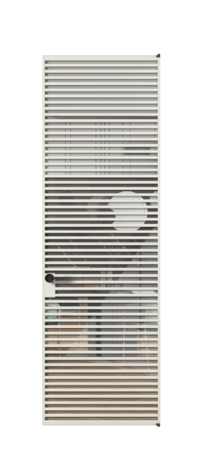 Алюминиевая дверь АЛПЛ040.07 Алюминий серый Рефлективное прозрачное стекло "Stopsol", калёное Цена 12441  | Volhovec