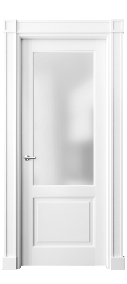 Дверь межкомнатная Тоскана Плано 6302 Матовый белоснежный Сатинированное стекло Гладкие пилястры с квадратными розетками МБЛ Цена 6650 AZE Наличники уже входят в базовый комплект. Фабрика дверей Волховец 8 (800) 551 43 19 Межкомнатная дверь Тоскана Плано 6302 Матовый белоснежный Сатинированное стекло Цена 6650 AZE | Volhovec