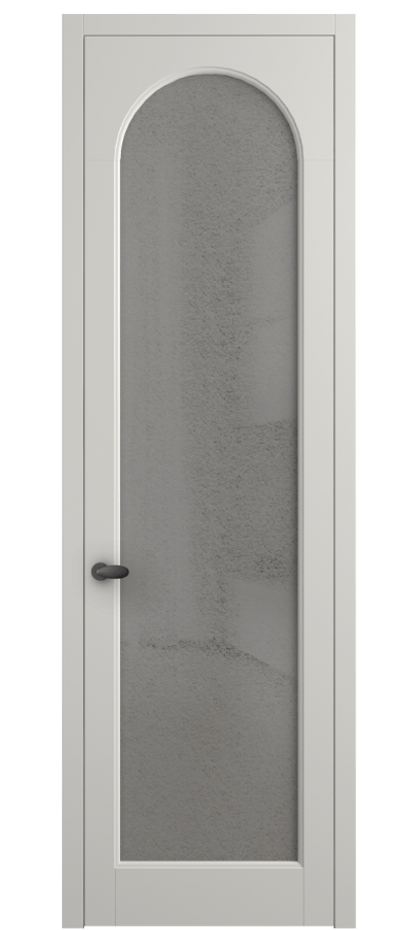 Межкомнатная дверь Палаццо 6804 Матовый серый Фактурное серое стекло "Лёд", триплекс Цена 5400 AZE | Volhovec