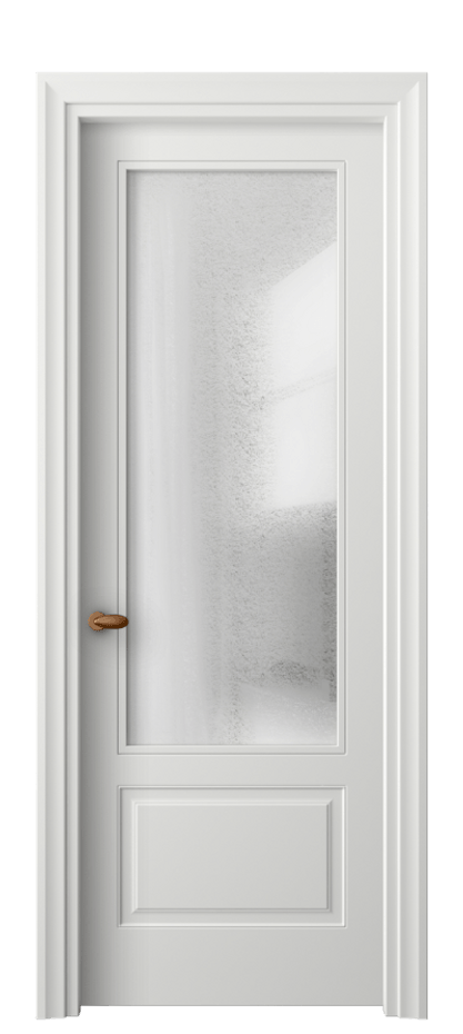 Межкомнатная дверь Esse 8542 Матовый светло-серый Фактурное стекло "Лёд", триплекс Цена 3980 AZE | Volhovec