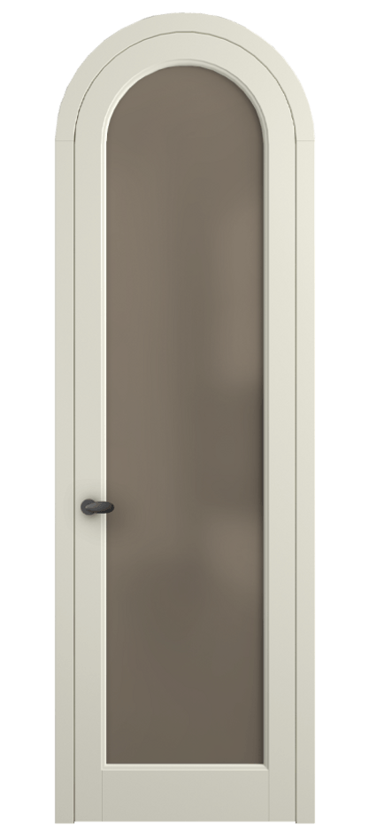 Межкомнатная дверь Палаццо 6814 Матовый молочно-белый Сатинированное бронзовое стекло, триплекс Цена 6500 AZE | Volhovec