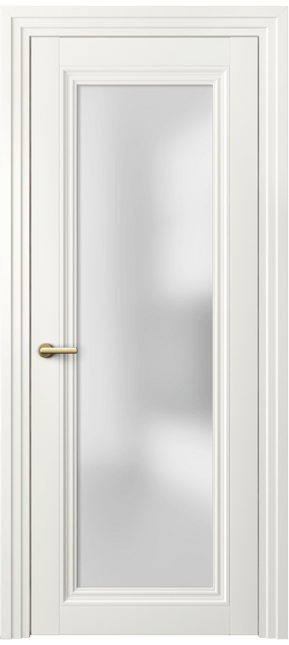 Межкомнатная дверь Центро 2502 Матовый жемчужный Сатинированное стекло Цена 3240 AZE | Volhovec