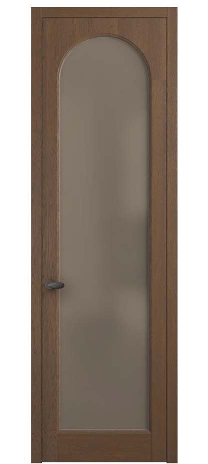Межкомнатная дверь Палаццо 6804 Дуб каштановый матовый Сатинированное бронзовое стекло, триплекс Цена 8000 AZE | Volhovec