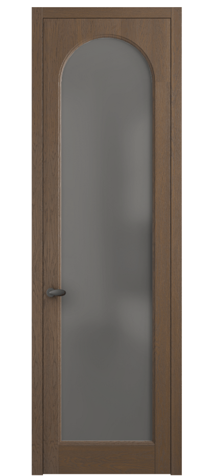 Межкомнатная дверь Палаццо 6804 Дуб туманный матовый Сатинированное серое стекло, триплекс Цена 7700 AZE | Volhovec