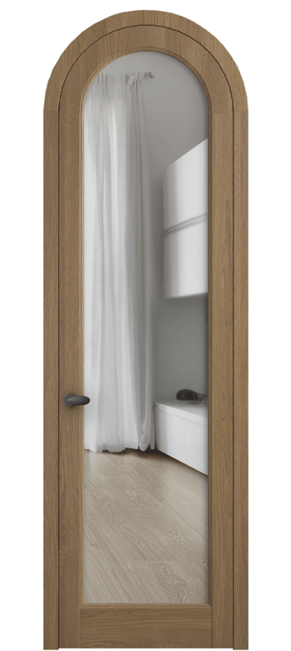 Межкомнатная дверь Палаццо 6814 Дуб мускатный матовый Прозрачное стекло Цена 11000 AZE | Volhovec