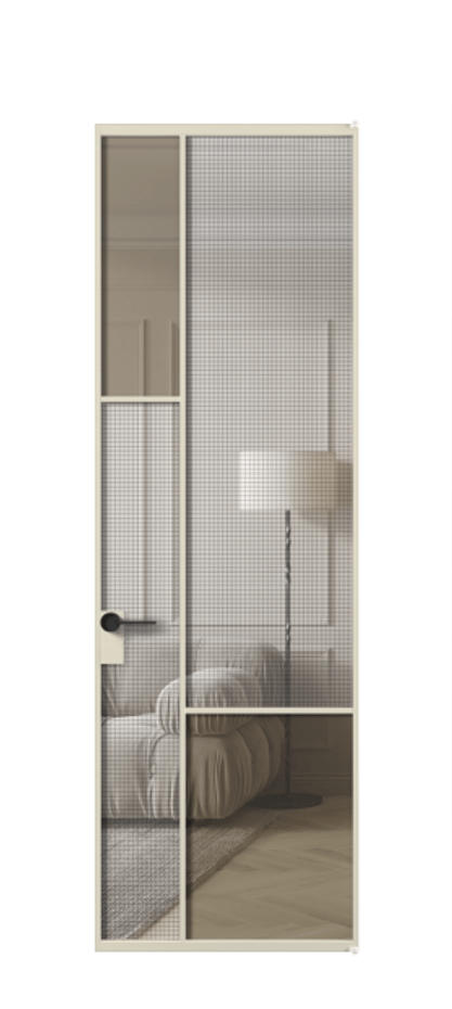 Дверь межкомнатная Mosaic АЛПЛ041.13 Алюминий бежево-серый Декоративное стекло с сеткой "Mesh silver", триплекс, 6 мм + Прозрачное бронзовое стекло, триплекс Без короба АБСР Цена 8960 Стоимость комплекта двери включает:
1. Полотно (600/650/700/750/800/850/900/950*2000-2400 мм).
2. Короб
3. Комплект фурнитуры (2 торцевые петли и магнитный замок с ответной планкой). Фабрика дверей Волховец 8 (800) 551 43 19 Межкомнатная дверь Mosaic АЛПЛ041.13 Алюминий бежево-серый Декоративное стекло с сеткой "Mesh silver", триплекс, 6 мм + Прозрачное бронзовое стекло, триплекс Цена 8960 AZE | Volhovec