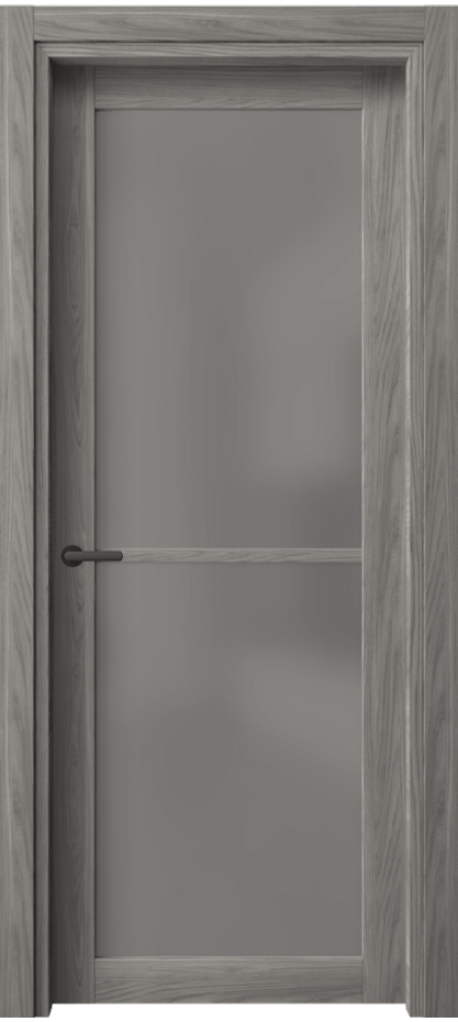 Межкомнатная дверь Нео 2108 Имбирный ясень Сатинированное серое стекло, триплекс Цена 1550 AZE | Volhovec