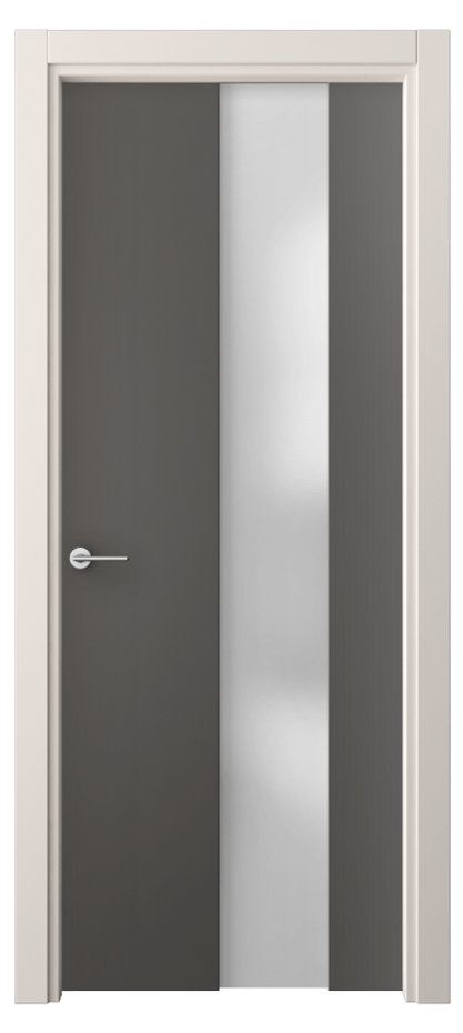 Межкомнатная дверь Фридом 4226 ПЭТ графитовый Сатинированное стекло Цена 1700 AZE | Volhovec