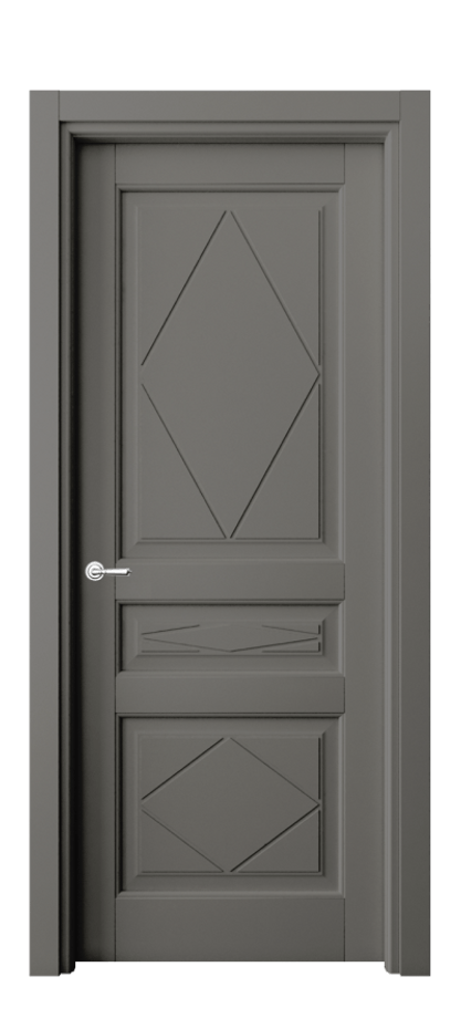 Межкомнатная дверь Тоскана Ромбо 6345 Матовый классический серый  Цена 5430 AZE | Volhovec