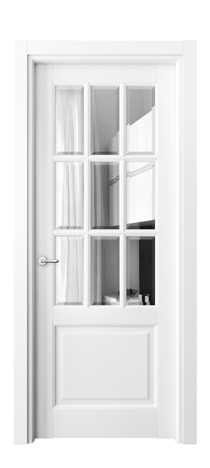 Дверь межкомнатная Тоскана Грильято 6312 Матовый белоснежный Двустороннее зеркало с фацетом, триплекс Гладкий наличник МБЛ Цена 6200 AZE Наличники уже входят в базовый комплект. Фабрика дверей Волховец 8 (800) 551 43 19 Межкомнатная дверь Тоскана Грильято 6312 Матовый белоснежный Двустороннее зеркало с фацетом, триплекс Цена 6200 AZE | Volhovec