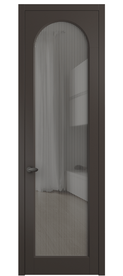 Дверь межкомнатная Палаццо 6804 Матовый антрацит Рифлёное серое стекло "Moru", триплекс 0536 МАН Цена 5500 AZE Наличники уже входят в базовый комплект. Фабрика дверей Волховец 8 (800) 551 43 19 Межкомнатная дверь Палаццо 6804 Матовый антрацит Рифлёное серое стекло "Moru", триплекс Цена 5500 AZE | Volhovec