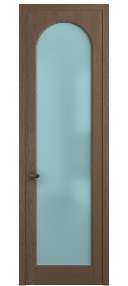 Межкомнатная дверь Палаццо 6804 Дуб туманный матовый Сатинированное голубое стекло, триплекс Цена 8000 AZE | Volhovec