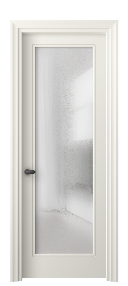 Межкомнатная дверь Esse 8502 Матовый жемчужный Фактурное стекло "Лёд", триплекс, 8 мм Цена 3760 AZE | Volhovec