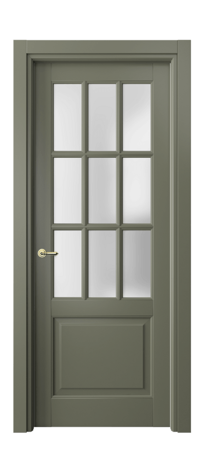 Межкомнатная дверь Toscana Grigliato 6312 Бук оливковый тёмный Сатинированное стекло Цена 770160 AMD | Volhovec