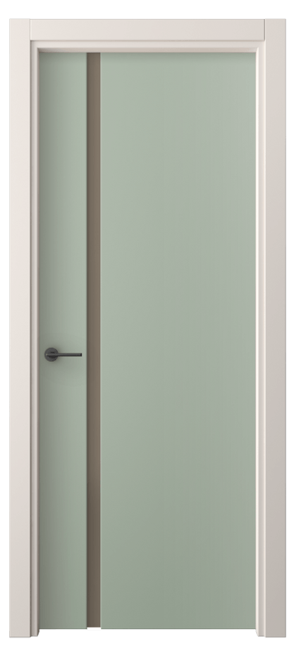 Межкомнатная дверь Фридом 4222 ПЭТ светло-оливковый Сатинированное бронзовое стекло, триплекс Цена 1700 AZE | Volhovec