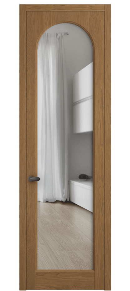 Межкомнатная дверь Палаццо 6804 Дуб пряный матовый Прозрачное стекло Цена 8000 AZE | Volhovec