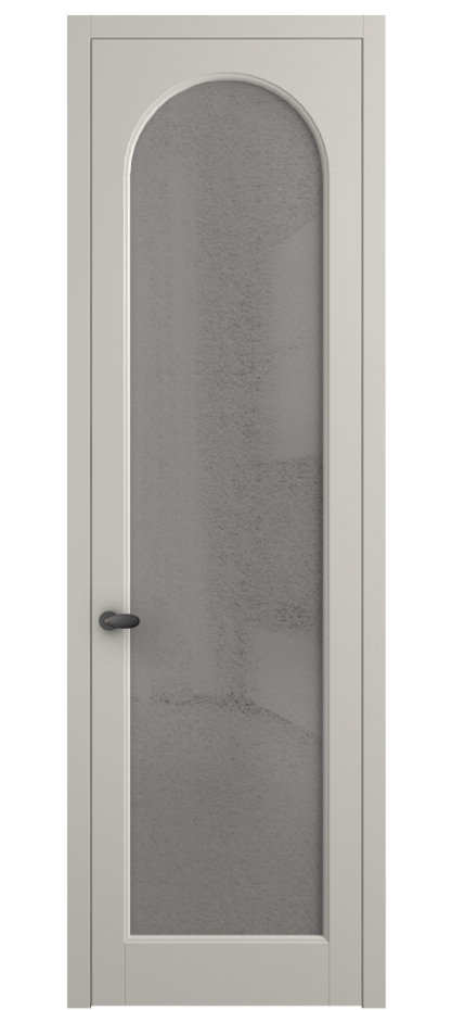 Межкомнатная дверь Палаццо 6804 Матовый облачно-серый Фактурное серое стекло "Лёд", триплекс Цена 5400 AZE | Volhovec